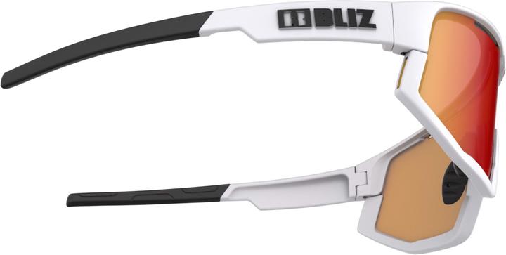 Actual product image Bliz Fusion (matt white, White, Black, Smoke w Red Multi)