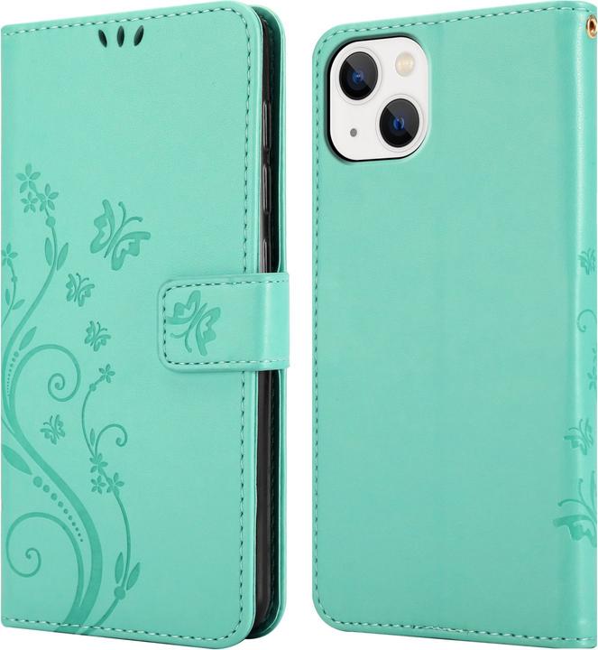 Produktbild Cadorabo Hülle für Apple iPhone 14 im Flower Book Style (Apple iPhone 14)