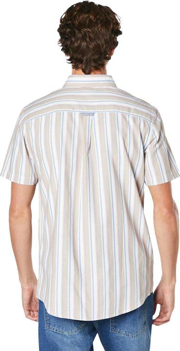 Actual product image Universal Textiles Mens Stripe Oxford Short-Sleeved Shirt (M)