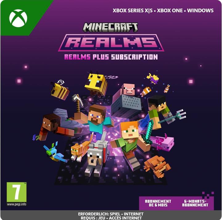 Produktbild Microsoft Minecraft Realms Plus 6 Monate