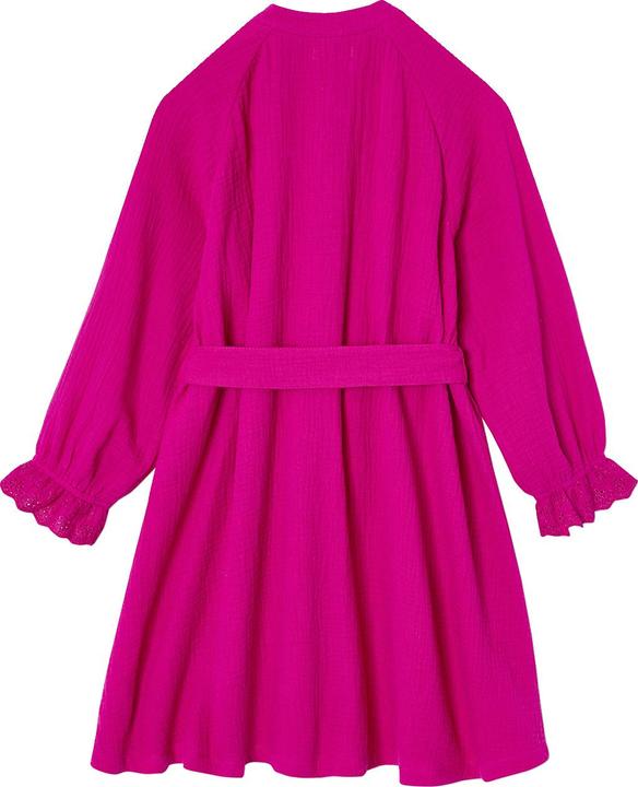 Vertbaudet Mädchen Kleid aus Musselin mit Lochstickerei