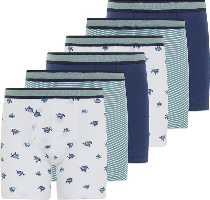 Schiesser 6er Pack 95/5 Organic Cotton Retro Short / Pant (92, 6er Pack)