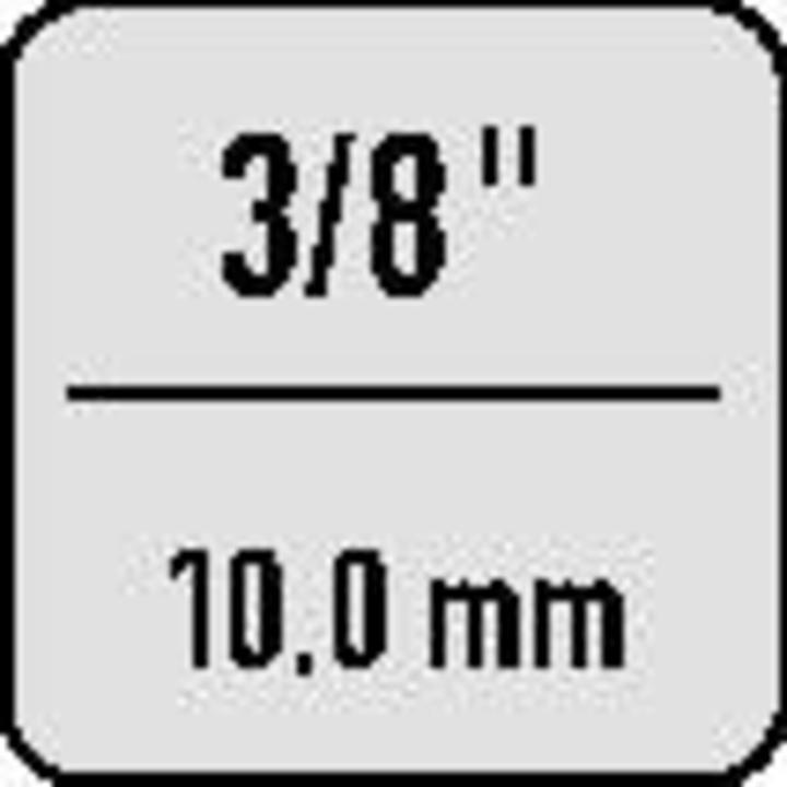Actual product image HAZET Extension 8821-3 ∙ Square, hollow 10 mm (3/8 inch) ∙ Square, solid 10 mm (3/8 inch)