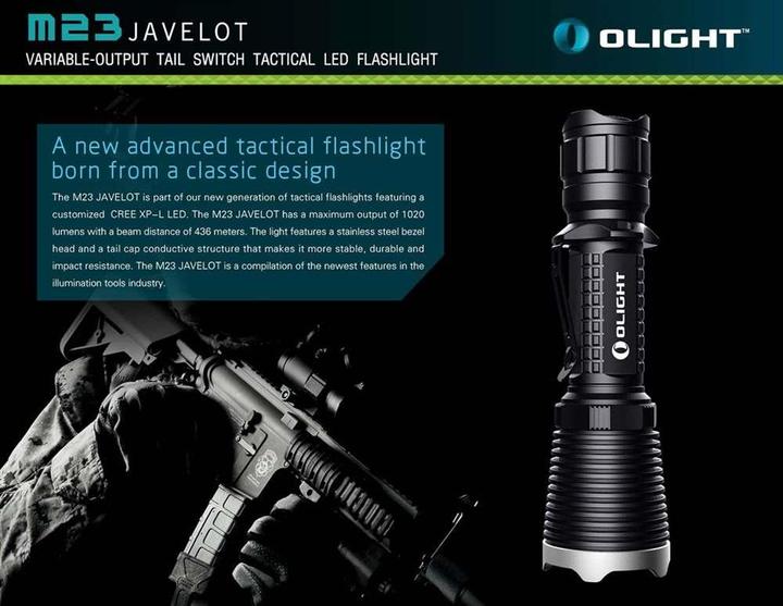 Actual product image Olight M23 Warrior Javelot (14.50 cm, 1020 lm)