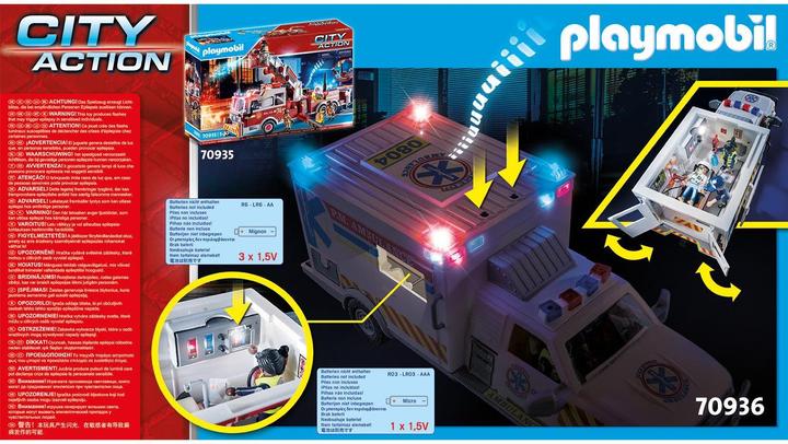 Image du produit Playmobil Véhicule de secours : US Ambulance (70936, Playmobil City Action)