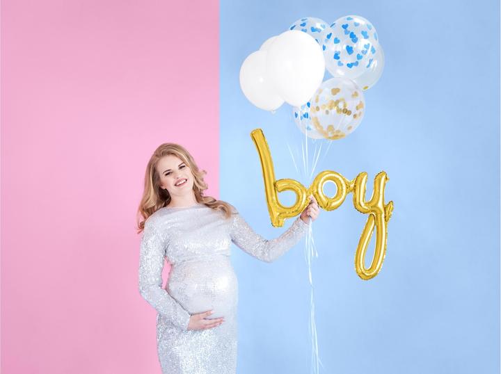 Actual product image Partydeco Foil balloon Boy 63.5 x 74 cm gold, 1 piece (1 x)