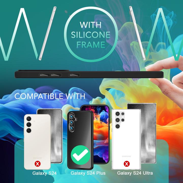 Produktbild Nalia Semi-Transparente Hybrid Hülle mit Schutzrahmen (Samsung Galaxy S24+)