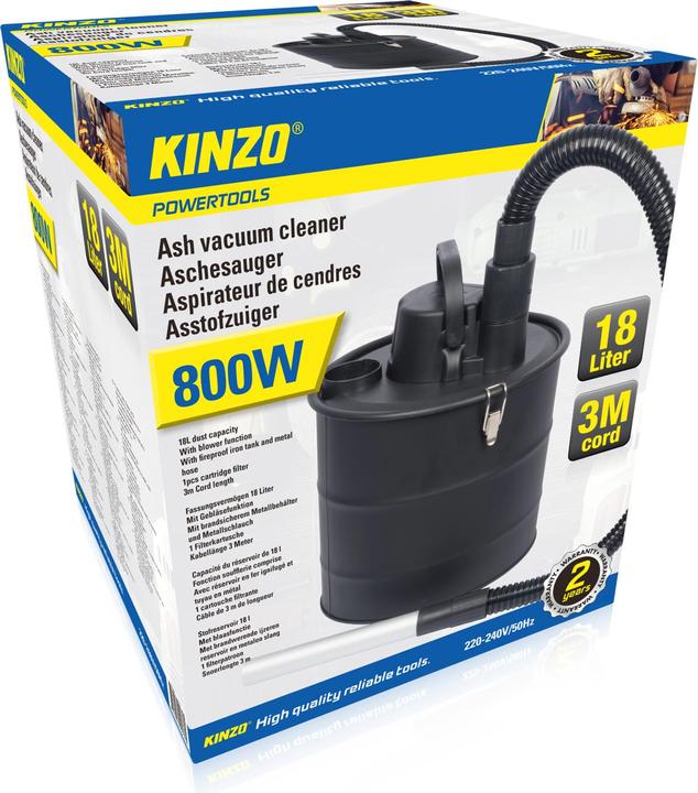 Immagine prodotto Kinzo Aspirapolvere per ceneri 800-1200W A (Aspirapolvere cenere)
