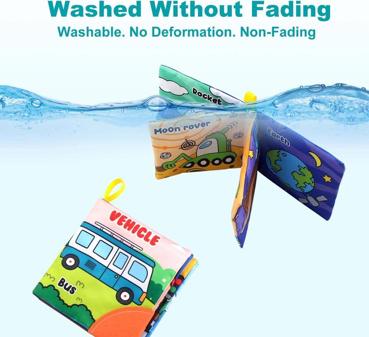 Produktbild Activity Board Baby Soft Cloth Bücher Baby Intelligenz Entwicklung Lernbuch mit Beissring Rustle Sound Cognition