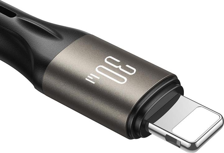 Image du produit Joyroom Câble Light-Speed USB-C vers Lightning SA25-CL3, 30W, 1.2m (noir) (1.20 m, USB 3.2 Gen 1, 30 W)