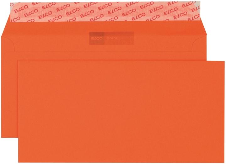 Produktbild Elco Briefumschläge Color DIN lang ohne Fenster orange haftklebend 250 St. (229 x 114 mm, 250 x)