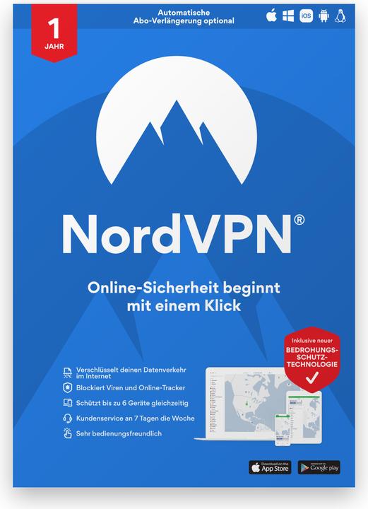 NordVPN Standard (6 User, 10 Geräte/User, 12 Monate)