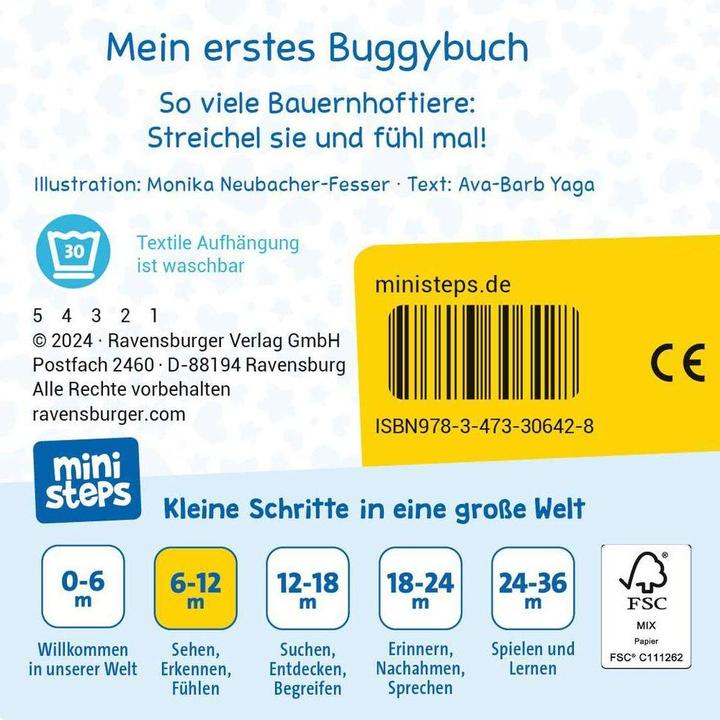 Image du produit Ravensburger Mein erstes Buggybuch: Fühl mal! Bauernhoftiere (Allemand)