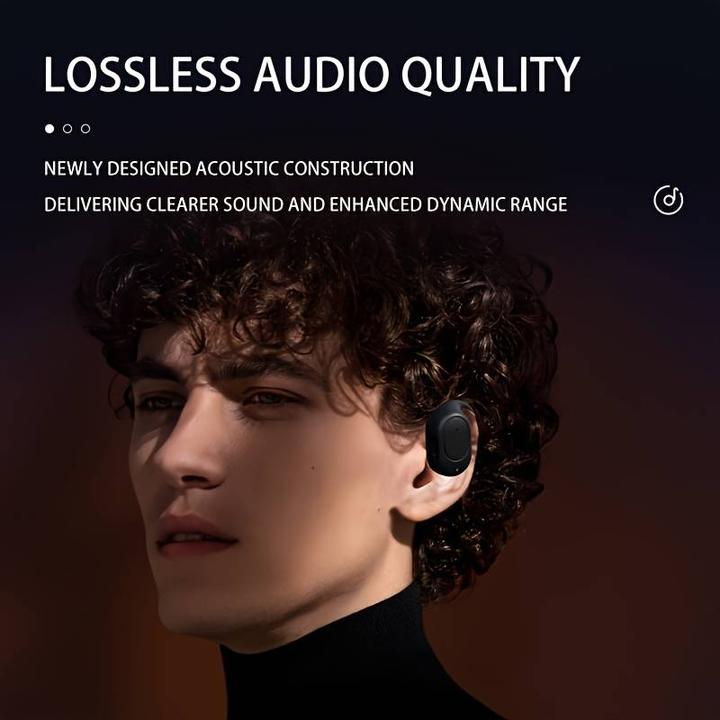 Actual product image PhoneLook Ecouteur 1pcs sans fil à conduction osseuse Oreillette suspendue pour sport + course à pied + pilote (30 h)