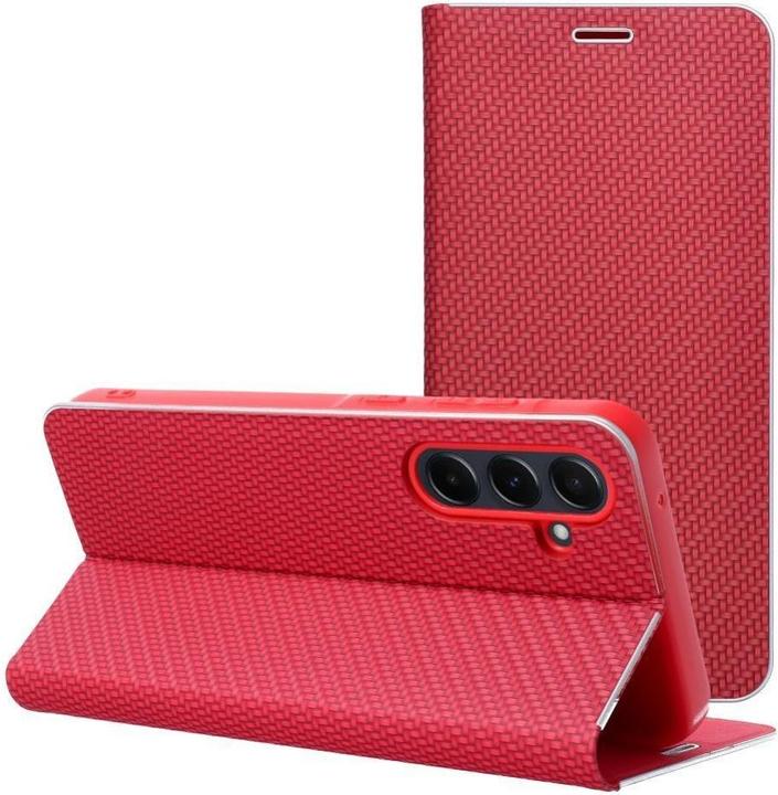 Image du produit OEM Book case LUNA Book Carbon for SAMSUNG A41 red (Samsung Galaxy A41)