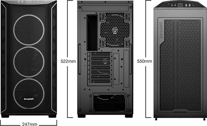 Actual product image be quiet! Shadow Base 800 FX (Mini-ITX, mATX, ATX, E-ATX)
