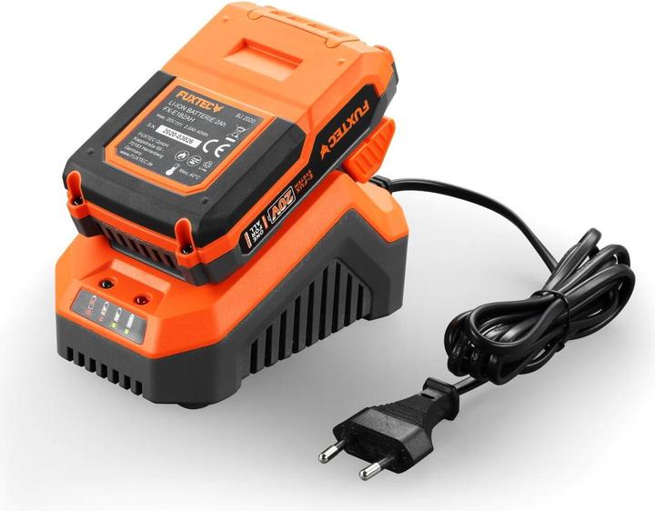 Productafbeelding Fuxtec 20V accu bladblazer FX-E1LB20 SET 1 met 2 x accu 2Ah, 1 x lader 1A (Oplaadbare batterij, Vacuüm en ventilator)