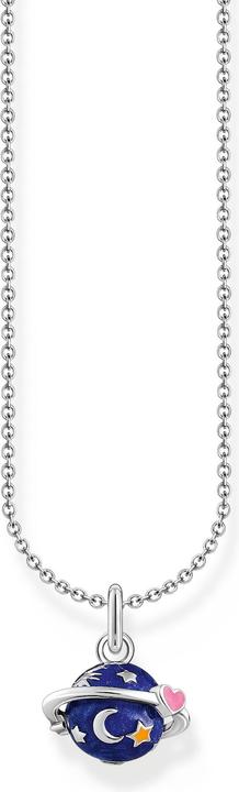 Actual product image Thomas Sabo Necklace with colourful silver Saturn pendant (925 silver, Enamel, 38 - 45 cm)
