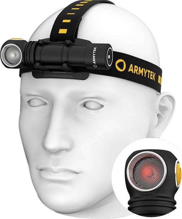 Produktbild ArmyTek Wizard C2 WR Magnet USB Multifunktionslampe warm & red (11.20 cm, 1100 lm)