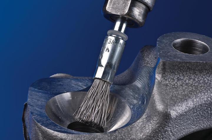Produktbild Pferd Pinselbürste PBU INOX Ø 10 mm Drahtstärke 0,15 mm Edelstahl 0,15 mm 20000 min-¹