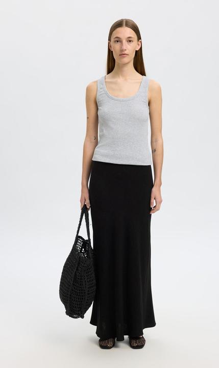 Actual product image Selected Femme Slfviva-Lena Hw Ankle Skirt Noos (34)