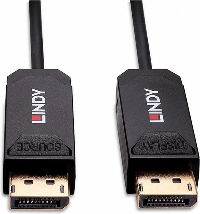 Produktbild Lindy 50m Fibre Optic Hybrid DP 2.0 UBHR10 Kabel 40Gbps, bis 8K60 (10 m, DisplayPort)