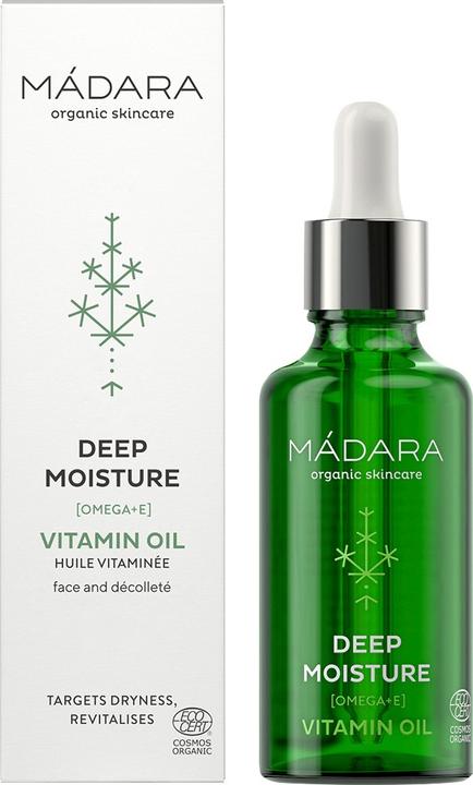 Actual product image Madara DEEP MOISTURE VITAMIN OIL - Revitalizes your skin with precious oils (50 ml, Face oil)
