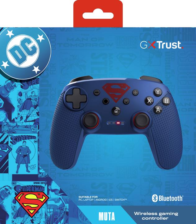 Actual product image Trust Gxt542sm Muta Controller Superman (Switch, iOS, Switch 2, Android, PC, Switch OLED)