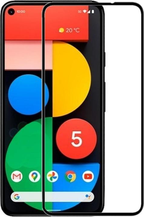 Produktbild Screenguard Google Pixel 5 Full Screen Panzerglas Schutzfolie 2.5D 9H (1 Stück, Google Pixel 5)