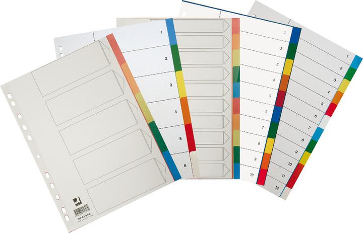 Actual product image Q-Connect Register Vollformat aus PP, farbig