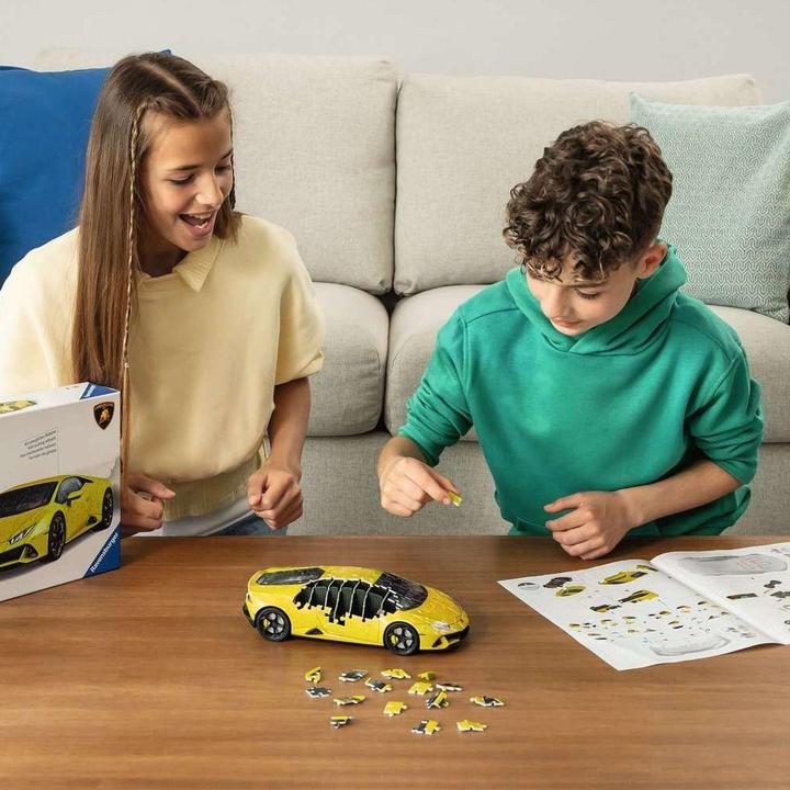 Actual product image Ravensburger Lamborghini Huracán EVO - Giallo (156 pieces)