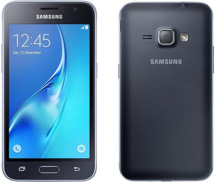 Produktbild Samsung Galaxy J1 (2016) (8 GB, Black, 4.50", Single SIM, 5 Mpx, 4G)