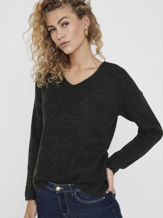 Actual product image Only V-neck knitted sweater (XS)