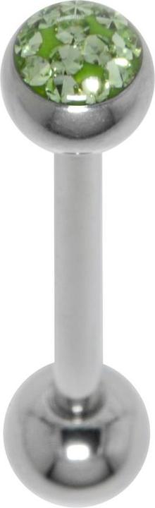 Bijouteria Zungenpiercing (Kristall, Chirurgenstahl 316L, Epoxiharz)