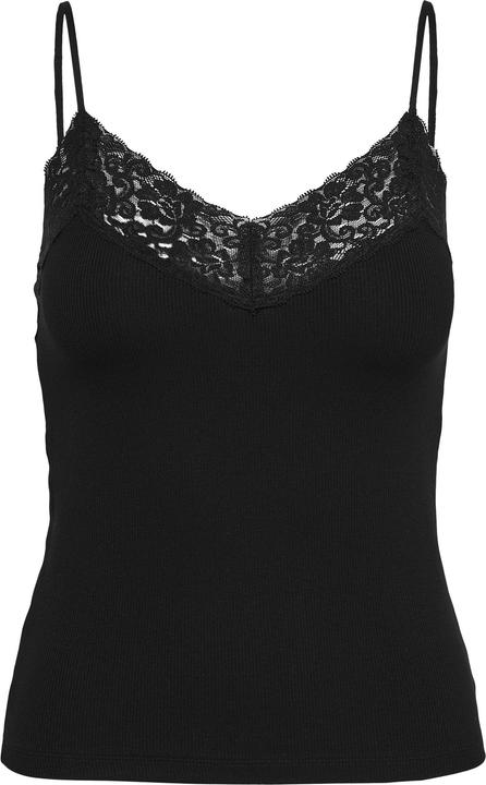 Only Geripptes Spitzen- Oberteil (XS)