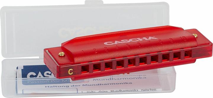 Actual product image Fun Blues Harmonica Red (incl. hard case and flyer) (Harmonica, Diatonic, D major)