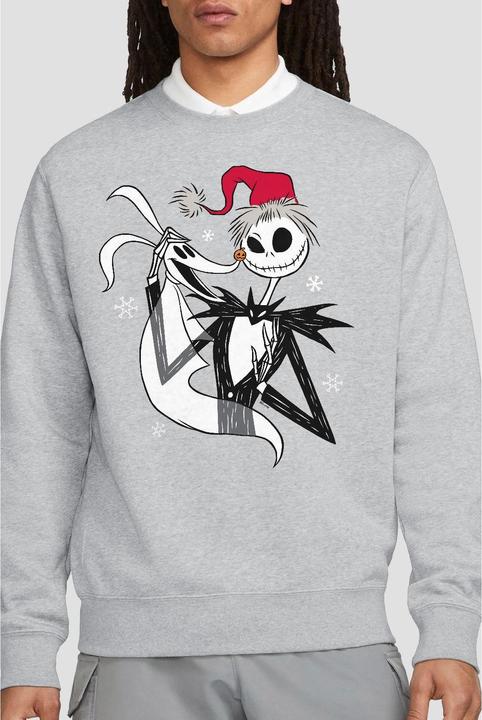 Actual product image The Nightmare Before Christmas Unisex Adult Jack Skellington Sweatshirt (XL)