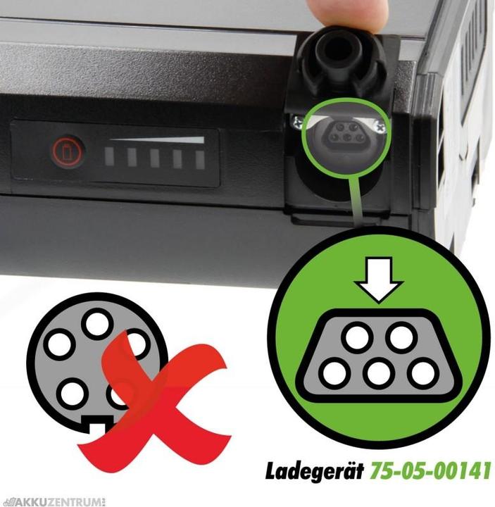 Actual product image Phylion E-Bike Akku Joycube RC1701 48V 8,8Ah JCEB480-8.8-R (CB04130021) - Gepäckträger (422.40 Wh, E-bike battery cover)