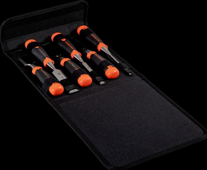 Actual product image Bahco ERGO - impact-resistant chisel set - 6-piece/polyester bag (32 mm)