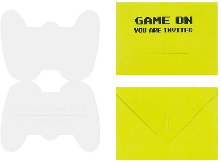 Immagine prodotto Partydeco Biglietto d'invito Game Controller mix, 6 pezzi (6 pz.)