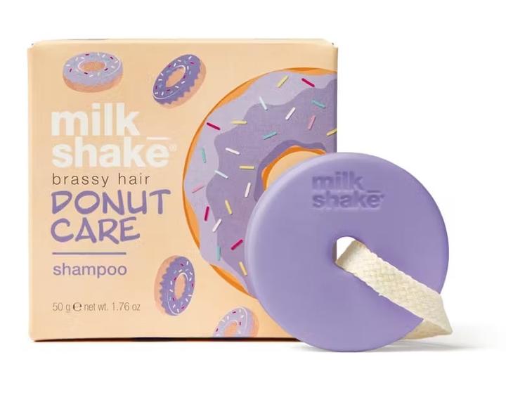 Image du produit Milk_Shake Donut Care Shampoo Bar Silver Brassy Hair 50 ml (50 ml, Shampoing solide, Shampoing pour cheveux gris)