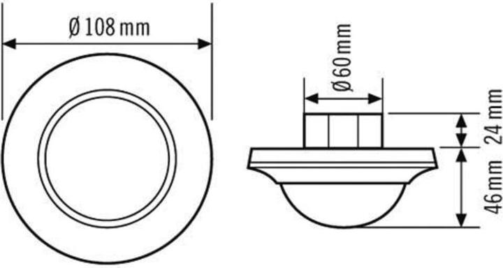 Produktbild Esylux PD-C 360/32 BMS DALI-2 EP10424885 Decken-Präsenzmelder (5.50 m)