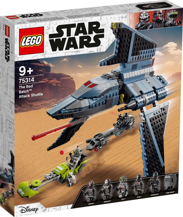 Produktbild LEGO Star Wars 75314 Das Bad Batch Attack Shuttle (75314, LEGO Star Wars)
