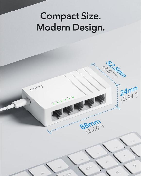 Actual product image Cudy 5P GS105U (5 Ports)