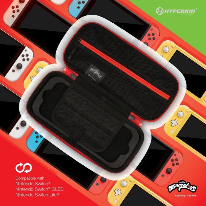 Produktbild Hyperkin Switch Tasche Miraculous Bug & Cat (Switch Lite, Switch OLED, Switch)