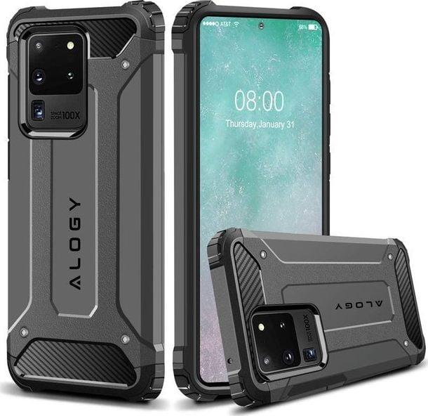 Actual product image Alogy phone case Hard Armor for Samsung Galaxy S20 Ultra Silver Universal (Samsung Galaxy S20 Ultra)
