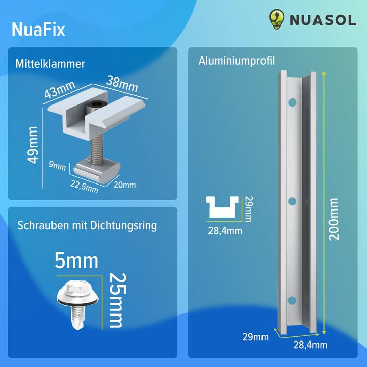 Image du produit Nuasol Support de panneau solaire (Matériel de montage du système solaire)