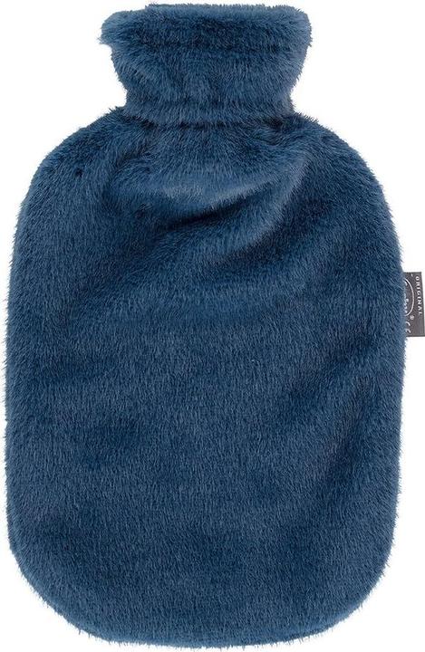 Fashy Wärmflasche 2l Flauschbezug blau (2 l)