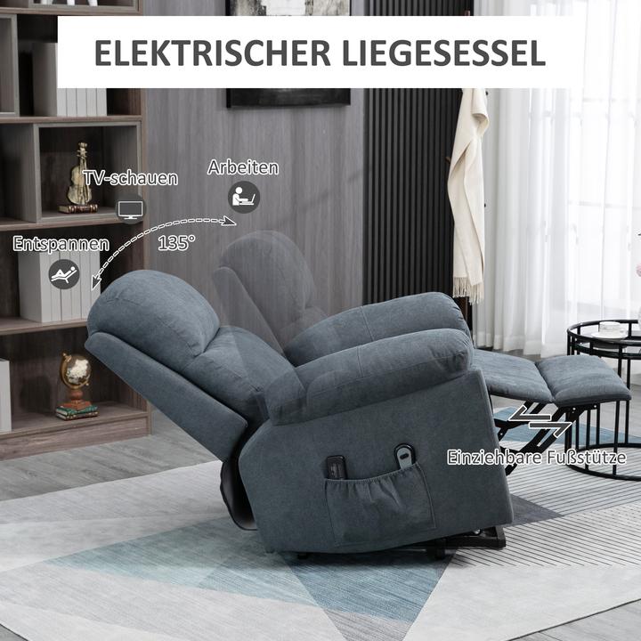 Actual product image Outsunny Armchair with stand-up aid
