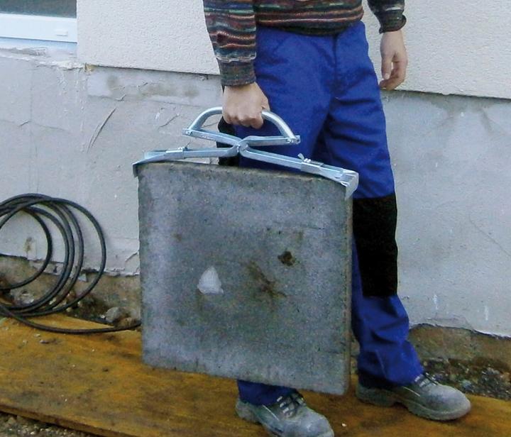 Actual product image HP Autozubehör Plate lifter Gripping range 300-500 mm Load capacity 40 kg Own weight 1 kg, galvanised